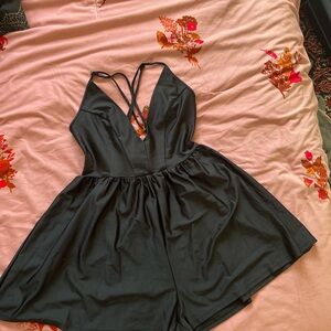 urban outfitters black romper